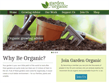 Tablet Screenshot of gardenorganic.org.uk